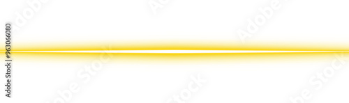 PNG line neon futuristic sign yellow isolated on transparent background. Light ray glowing effect. Light beam. Light line flare. Sparkling graphic design elements.