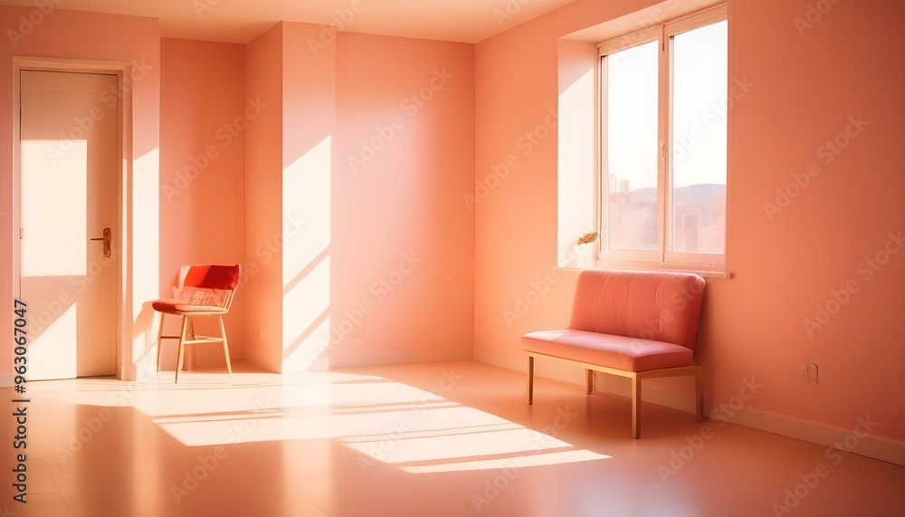 Photo interior modern design room 3d illustration Photo interior modern design room 3d illustration