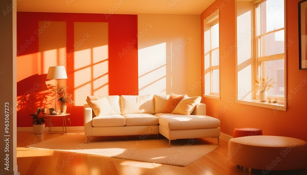 Photo interior modern design room 3d illustration Photo interior modern design room 3d illustration