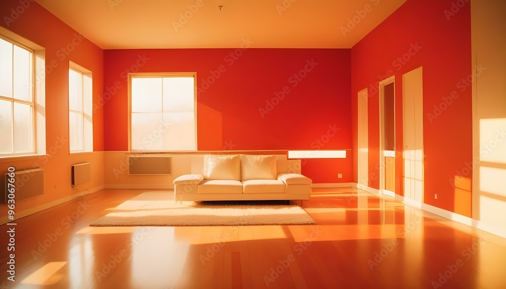 Photo interior modern design room 3d illustration Photo interior modern design room 3d illustration