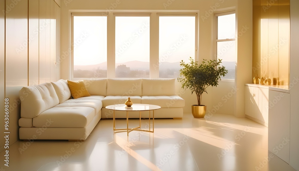 Photo interior modern design room 3d illustration Photo interior modern design room 3d illustration