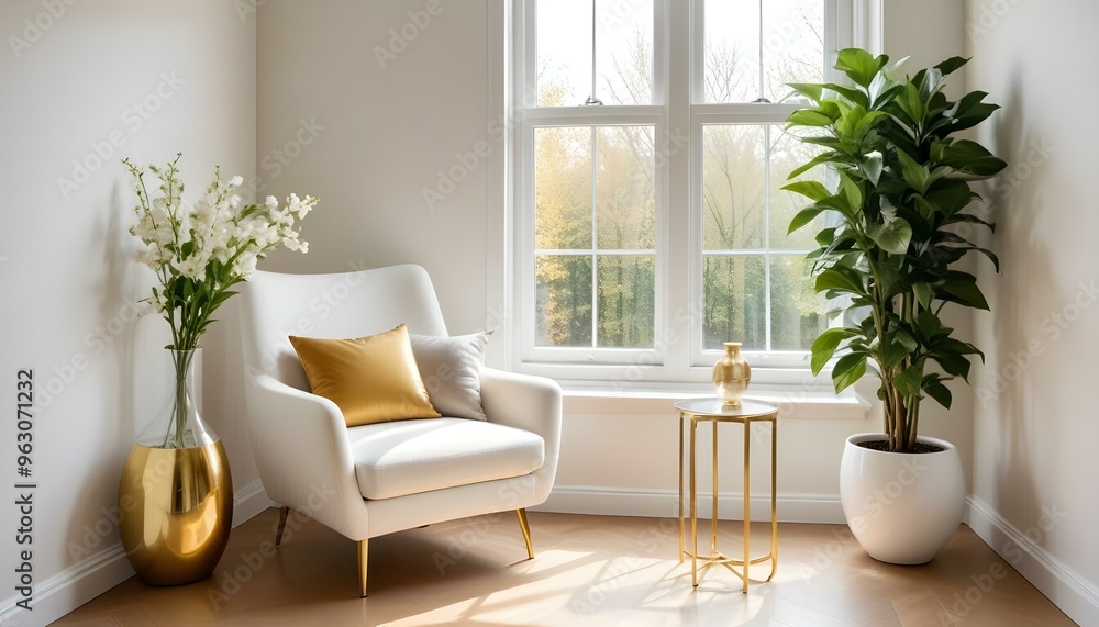 Photo interior modern design room 3d illustration Photo interior modern design room 3d illustration