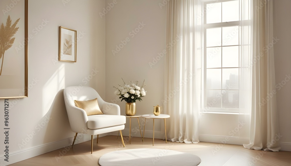 Photo interior modern design room 3d illustration Photo interior modern design room 3d illustration