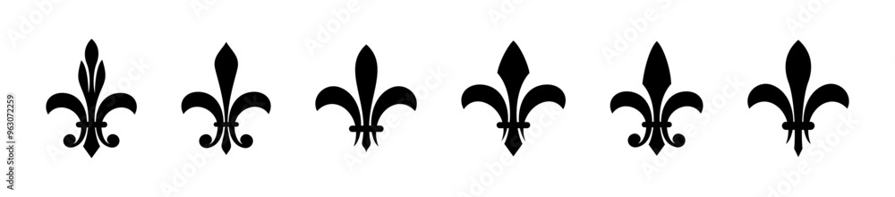 Heraldic ornament icon.
Medieval symbol set. Heraldic ornament icon.
Medieval symbol set.