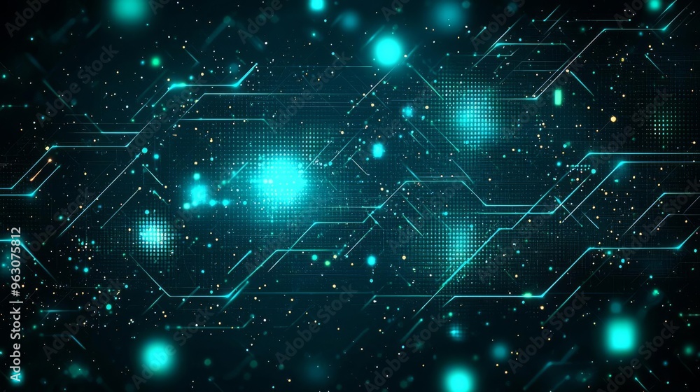 A vibrant digital background featuring glowing lines and particles in blue tones, perfect for technology and cyber themes. A vibrant digital background featuring glowing lines and particles in blue tones, perfect for technology and cyber themes.