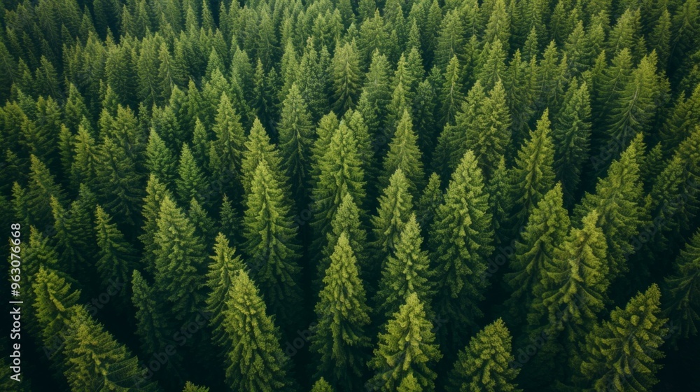 Aerial View of a Dense Pine Forest - Nature Photography Aerial View of a Dense Pine Forest - Nature Photography