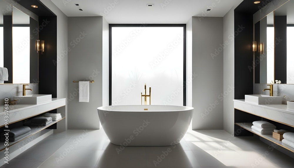 Photo interior modern design room 3d illustration Photo interior modern design room 3d illustration