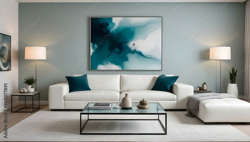 Photo interior modern design room 3d illustration Photo interior modern design room 3d illustration
