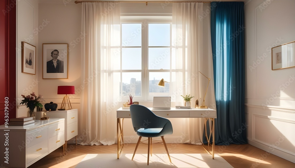 Photo interior modern design room 3d illustration Photo interior modern design room 3d illustration