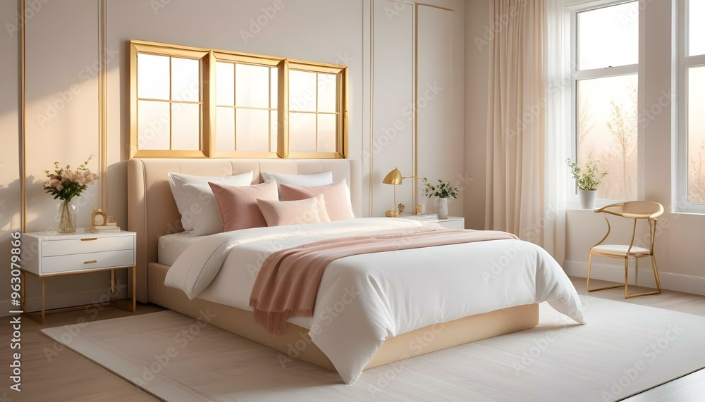 Photo interior modern design room 3d illustration Photo interior modern design room 3d illustration