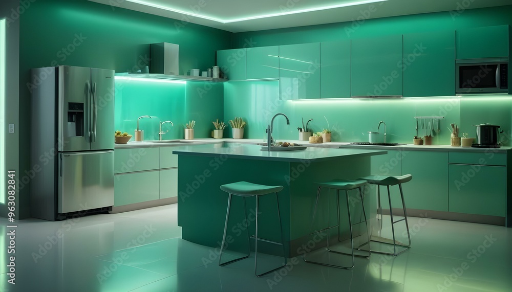 Photo interior modern design room 3d illustration Photo interior modern design room 3d illustration