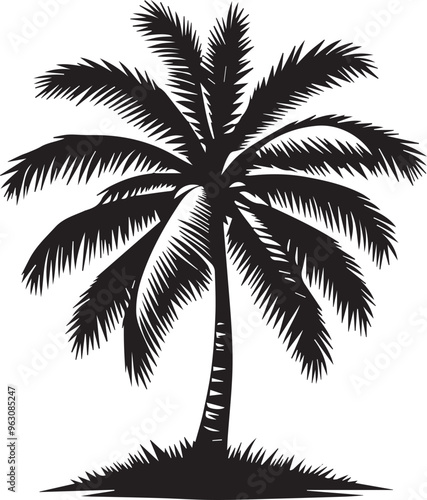 coconut tree vector illustration arts design , free tree coconut 