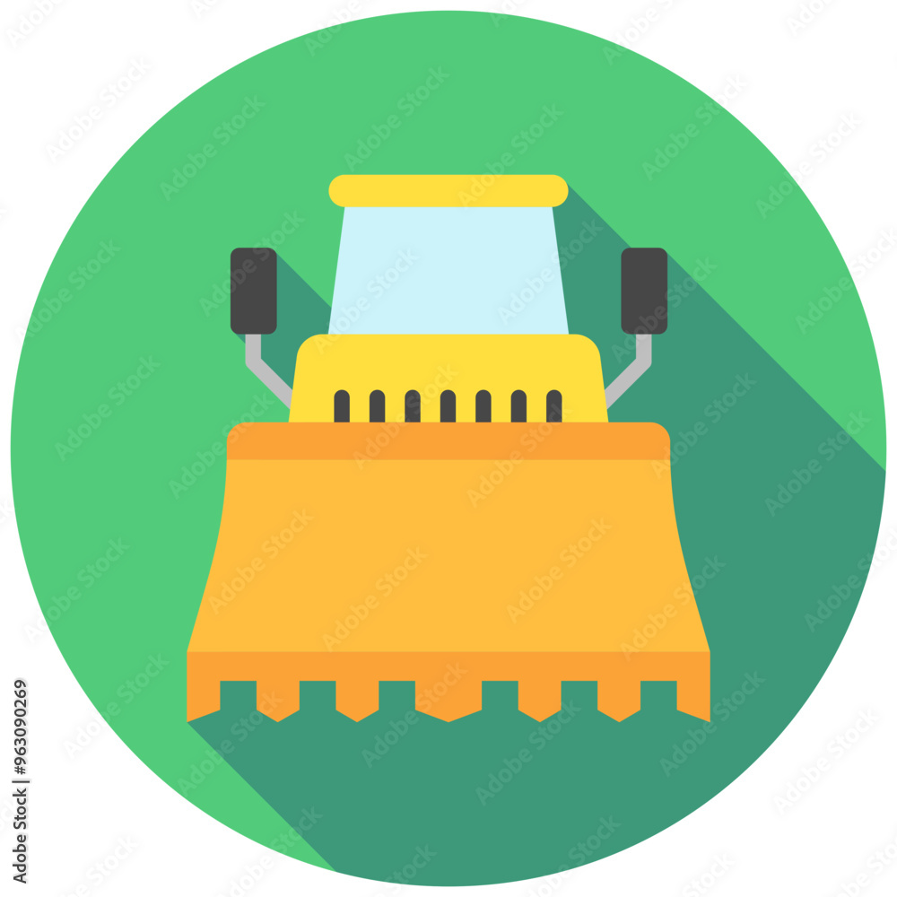 Bulldozer Blade rounded multi color icon. related to heavy machinery, industry, construction theme. best for UI, UX, app and web development. Bulldozer Blade rounded multi color icon. related to heavy machinery, industry, construction theme. best for UI, UX, app and web development.