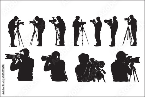 Camera man Cameraman silhouette Photographer,
Camera silhouette Vector art,
Film crew,
Camera operator,
Cameraman vector,
Photography silhouette,
Camera person,
Vector cameraman,
Film industry,
Cam