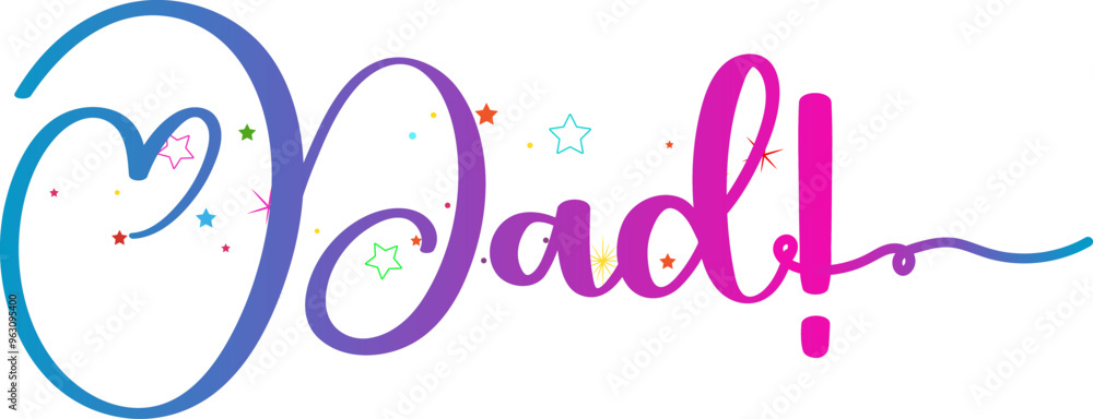 Best dad ever typography design vector, Best Dad gradient text Best dad ever typography design vector, Best Dad gradient text