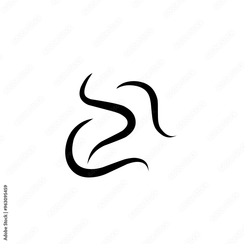 Obraz premium intestinal parasitic worm icon