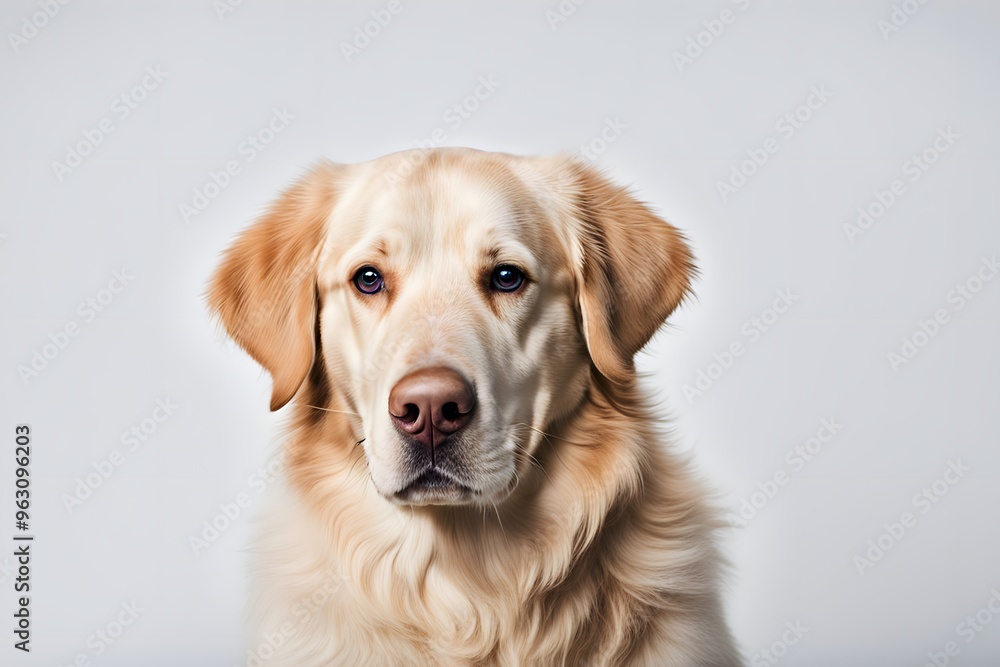 Australian retriever dog on white background, AI Generated Australian retriever dog on white background, AI Generated