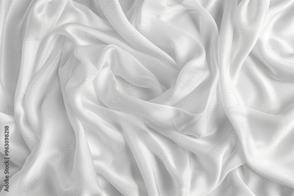 Close-up view of white fabric with intricate texture and design. Fabric appears to be folded in half revealing its grid-like pattern. Background is blurred drawing focus to the fabric unique features. Close-up view of white fabric with intricate texture and design. Fabric appears to be folded in half revealing its grid-like pattern. Background is blurred drawing focus to the fabric unique features.