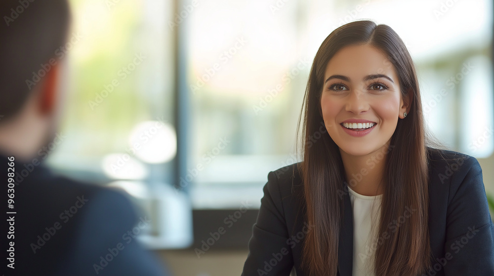 Woman job candidate in a job interview / business meeting / working professionals Woman job candidate in a job interview / business meeting / working professionals
