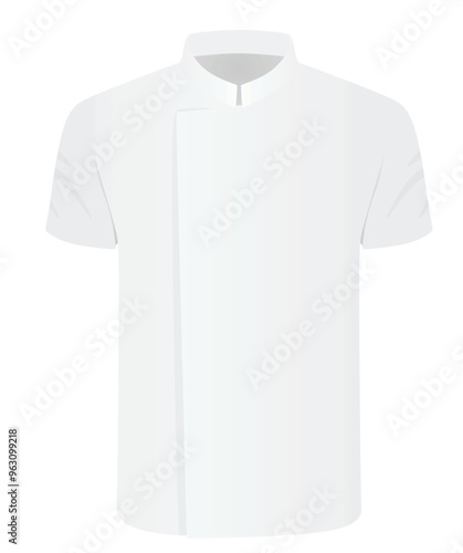 White chef uniform. vector illustration