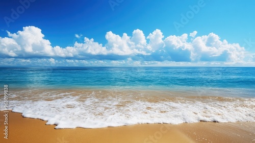 Tranquil Beach with Azure Sky