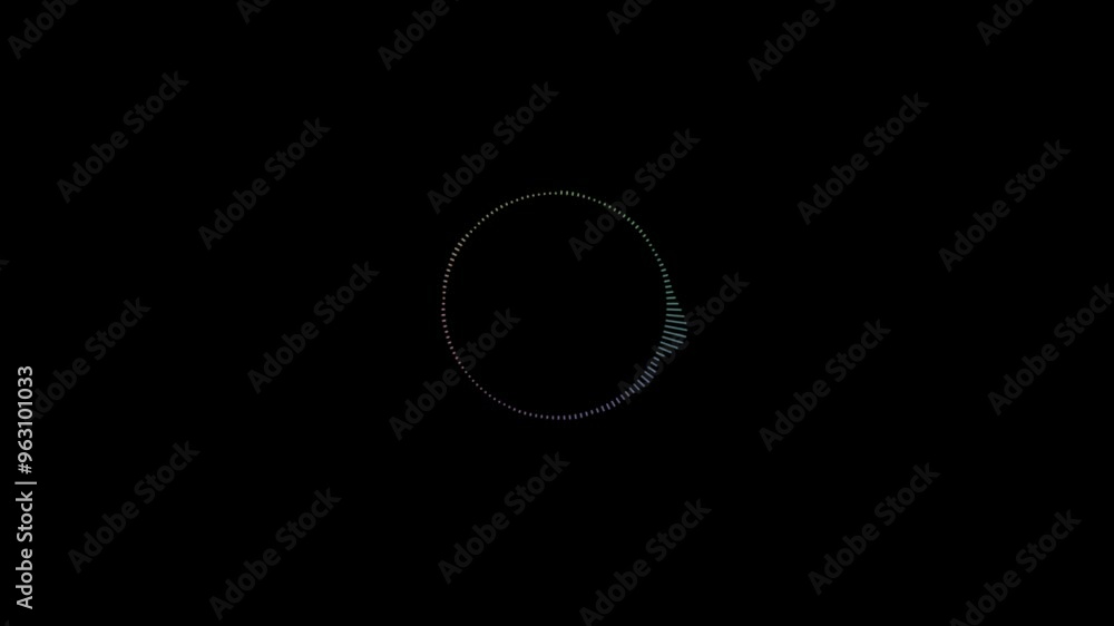 Circular interface audio voice music sound spectrum equalizer, 4k footage, sound waves animation on black background and 4 gradient collar animation . Circular interface audio voice music sound spectrum equalizer, 4k footage, sound waves animation on black background and 4 gradient collar animation .