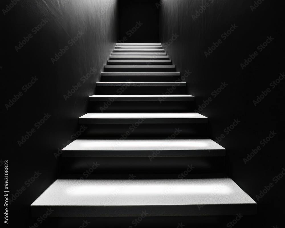Down Stairs. Business Concept of Walking Downstairs in Bright Background Down Stairs. Business Concept of Walking Downstairs in Bright Background