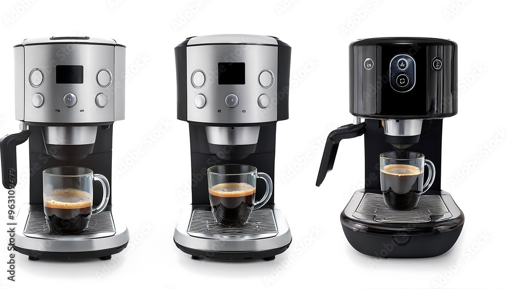 Clipping Path for Smart Coffee Makers - Smart coffee machines isolate Clipping Path for Smart Coffee Makers - Smart coffee machines isolate
