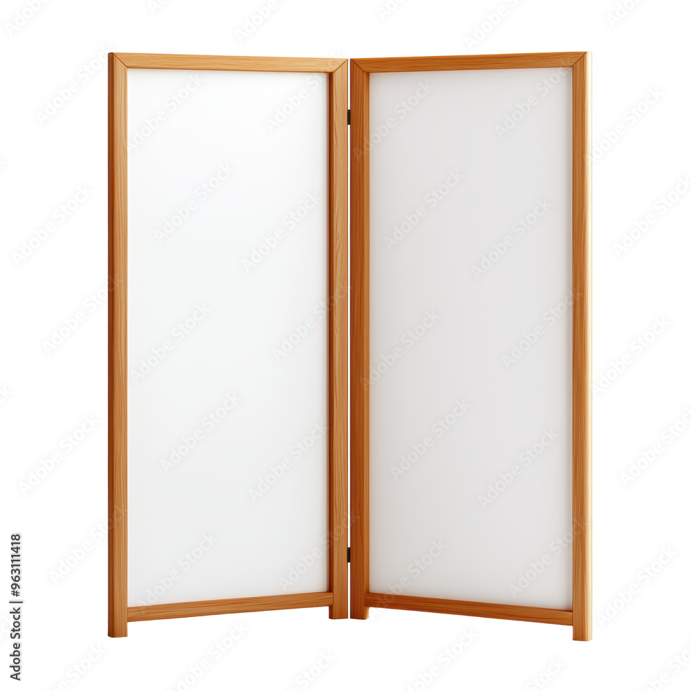 A wooden screen with a white background A wooden screen with a white background