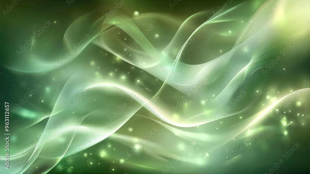 Shiny soft green abstract vector background, with smooth gradients and subtle light reflections, creating a modern and elegant look Shiny soft green abstract vector background, with smooth gradients and subtle light reflections, creating a modern and elegant look