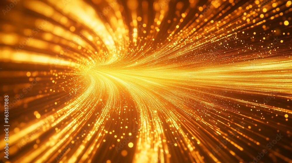 Dynamic digital background featuring golden light trajectories,
luminous, glowing lines, particles, sparkle,ray tracing,speed lines,
futuristic, sci-fi, and high-tech themes, bright lights motion. Dynamic digital background featuring golden light trajectories,
luminous, glowing lines, particles, sparkle,ray tracing,speed lines,
futuristic, sci-fi, and high-tech themes, bright lights motion.