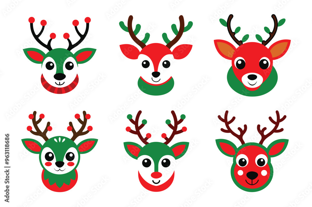 christmas reindeer set christmas reindeer set