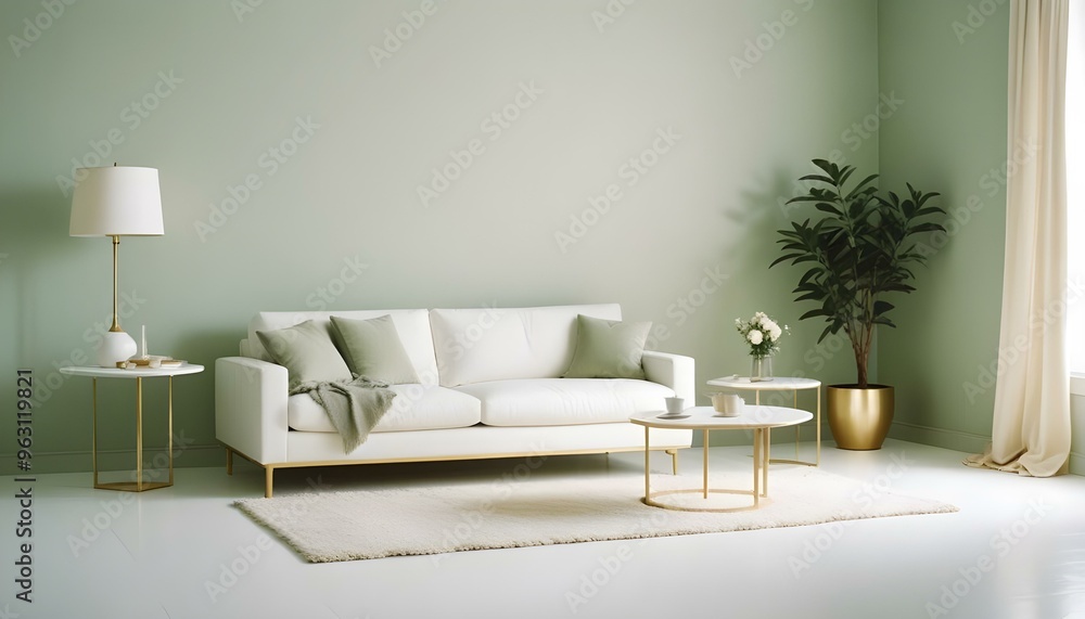 Photo interior modern design room 3d illustration Photo interior modern design room 3d illustration
