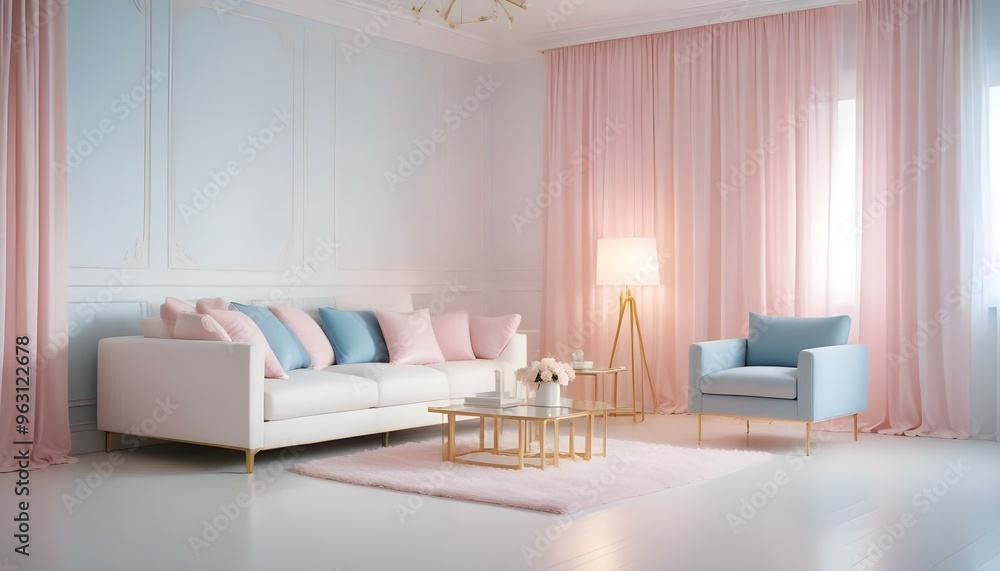 Photo interior modern design room 3d illustration Photo interior modern design room 3d illustration