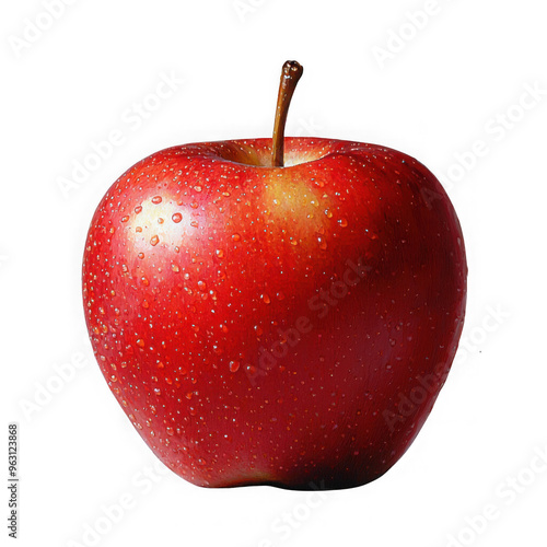 Obraz na płótnie Apple isolated on a transparent background png file no background png file w salonie
