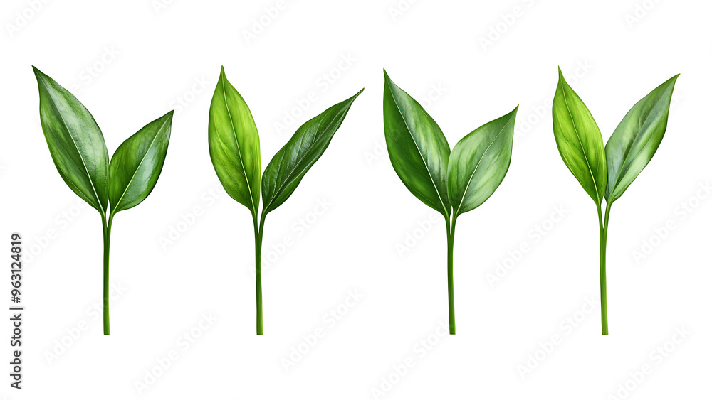 Four green leaf on a transparent background,Four Lily of the valley Leafs Isolated,Four Tropical Plant Leaves,leaf transparent png,Decoration work, green plants,Four green leafed plants, Ai Four green leaf on a transparent background,Four Lily of the valley Leafs Isolated,Four Tropical Plant Leaves,leaf transparent png,Decoration work, green plants,Four green leafed plants, Ai
