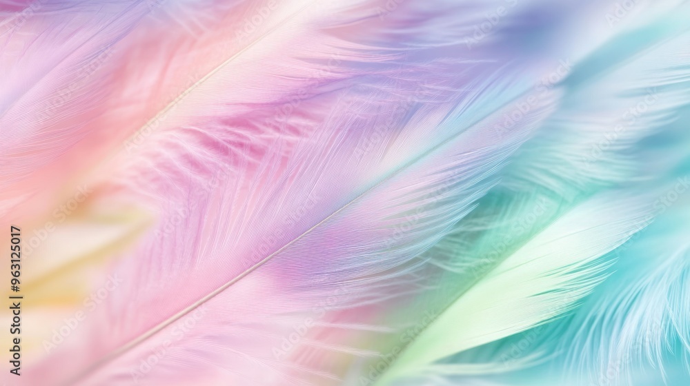 Pastel Feathers Pastel Feathers
