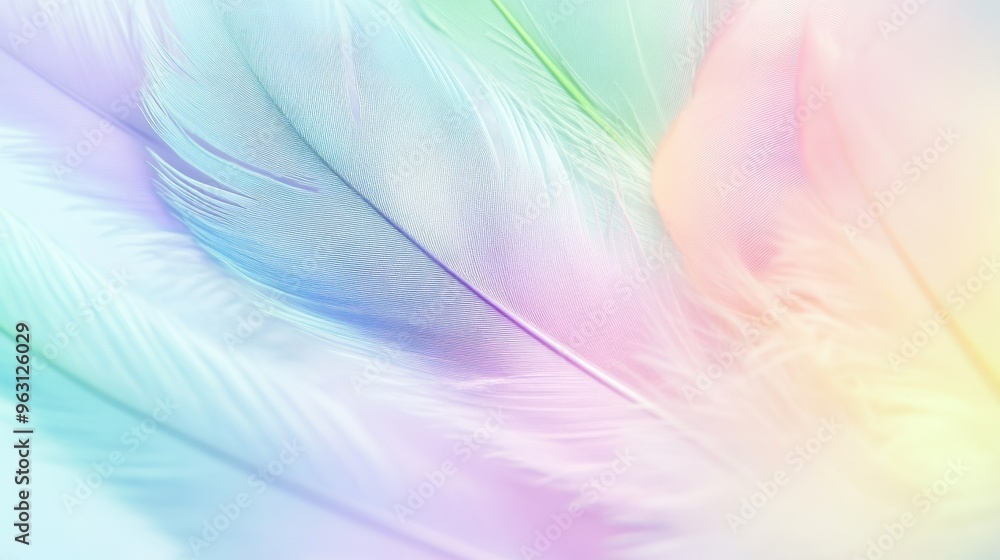 Pastel Feather Abstract Pastel Feather Abstract