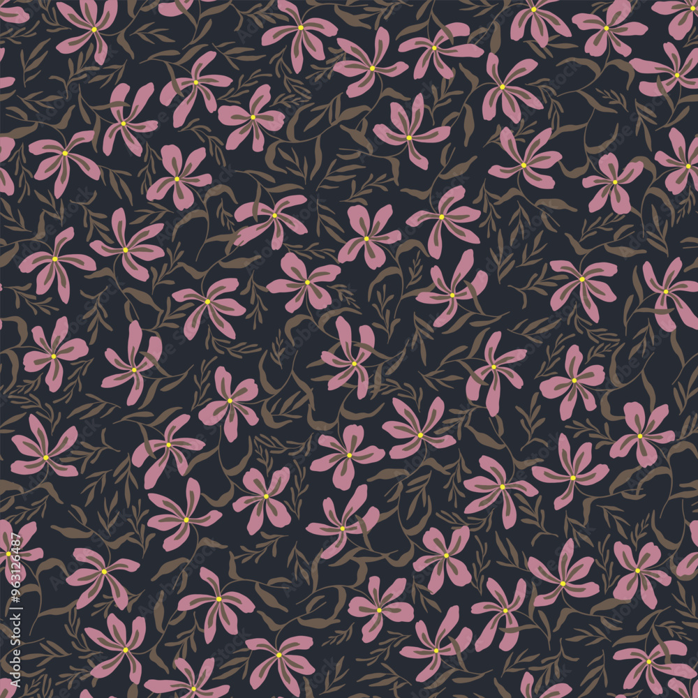 vector seamless pattern with cute small flowers ditsy vector seamless pattern with cute small flowers ditsy