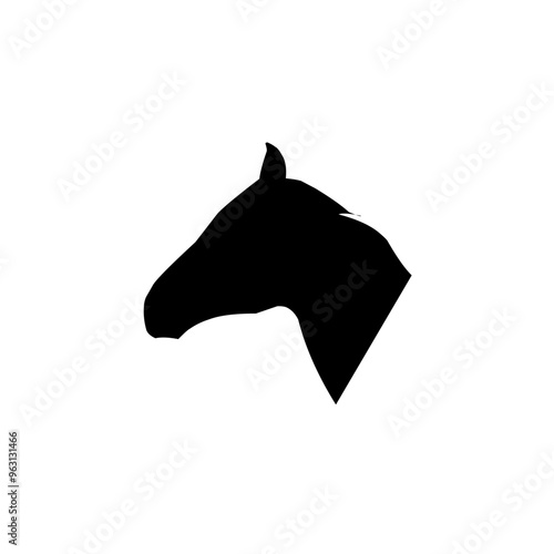 Horse head silhouette