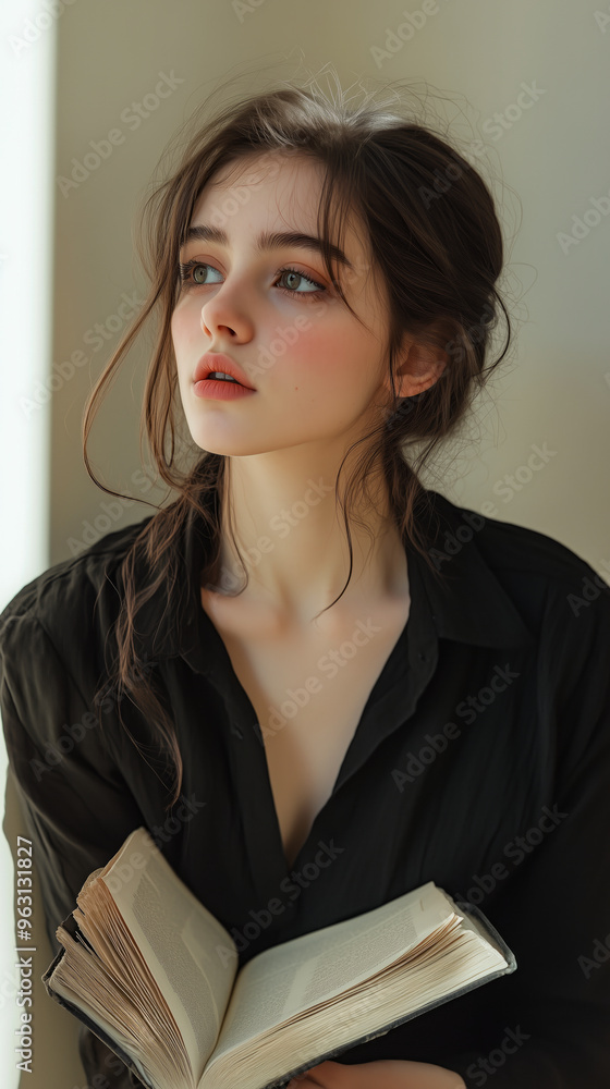 Young woman in a thoughtful pose Young woman in a thoughtful pose