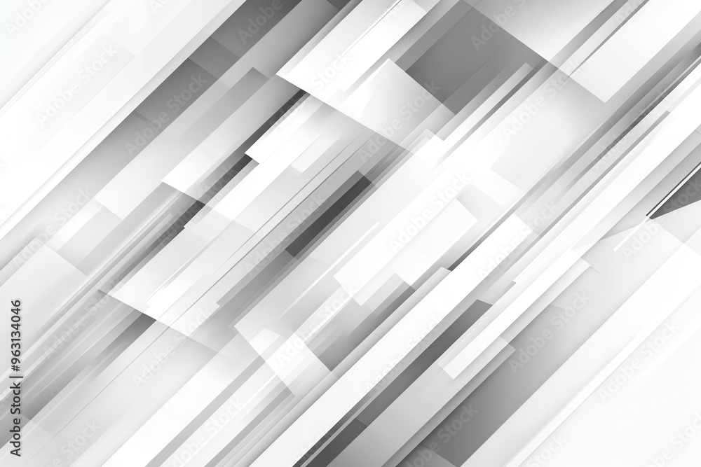 Obraz premium Abstract Geometric White Background.