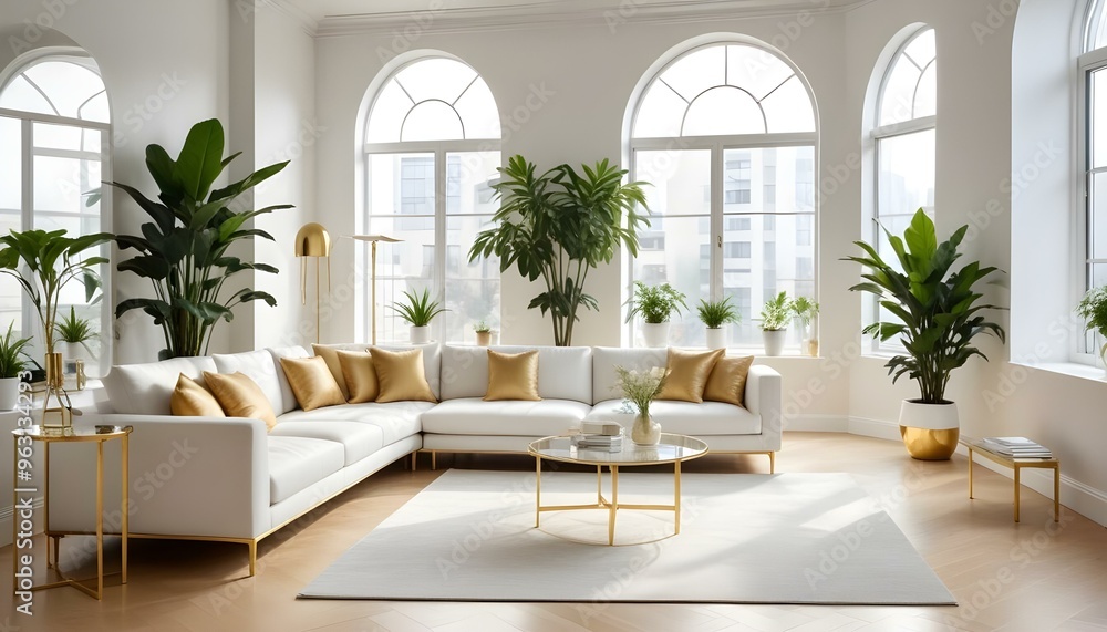 Photo interior modern design room 3d illustration Photo interior modern design room 3d illustration