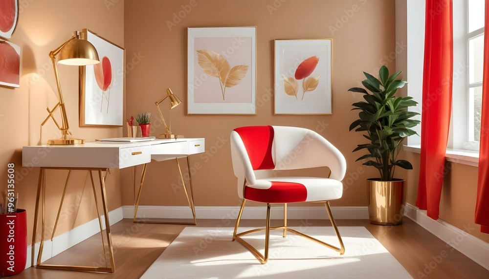 Photo interior modern design room 3d illustration Photo interior modern design room 3d illustration