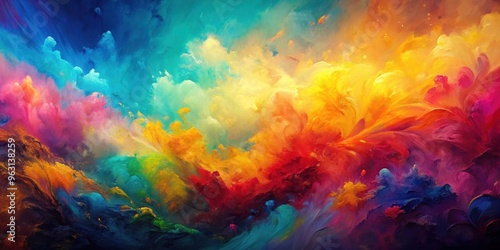 Abstract background oil paint texture in vibrant colors, abstract, background, oil paint, texture, artistic