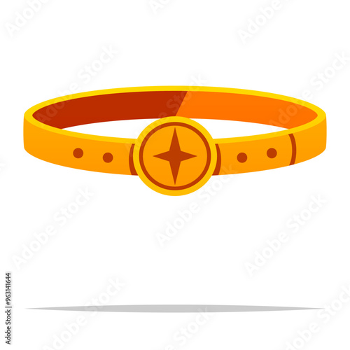 Superhero belt vector isolated illustration