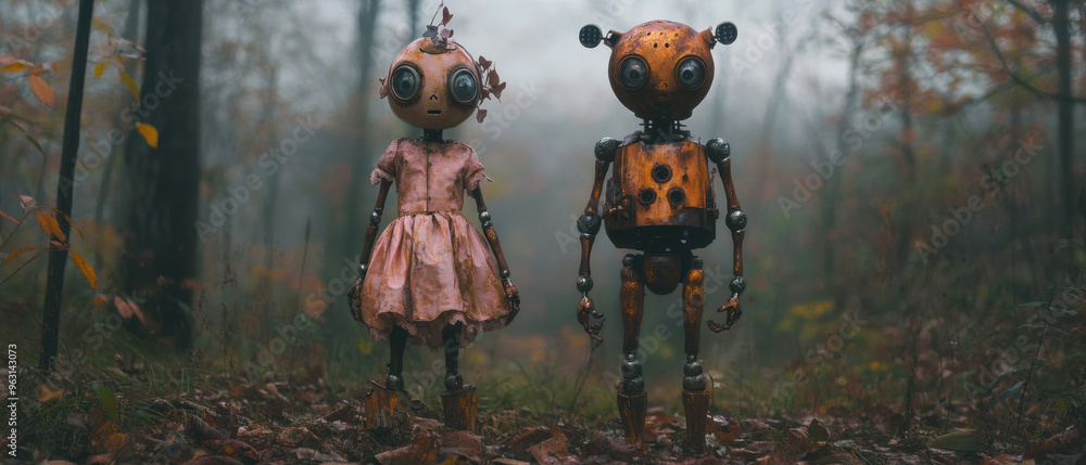 Robot Friends in Forest. Robot Friends in Forest.
