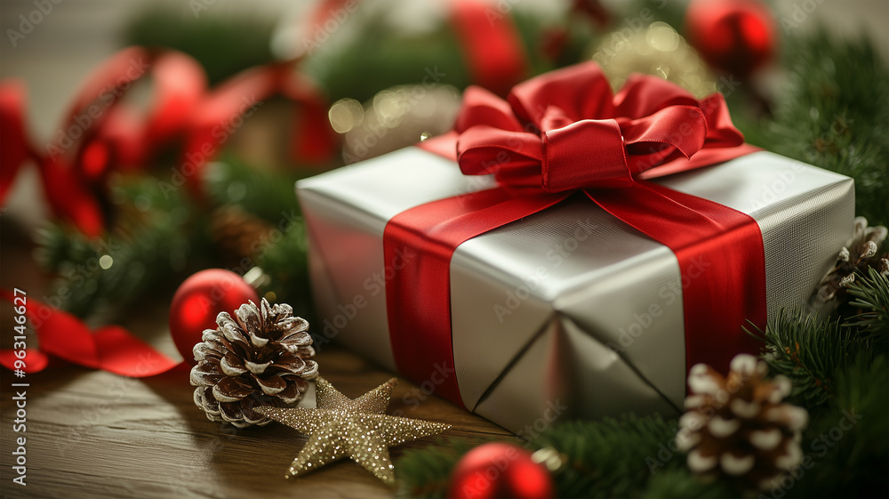 木面のクリスマスデコレーション 木面のクリスマスデコレーション