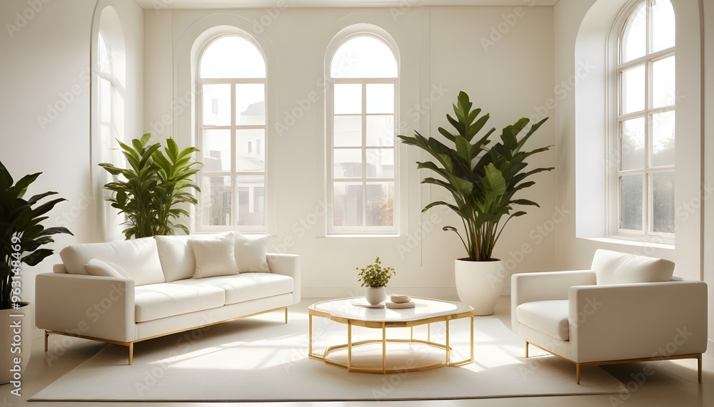 Photo interior modern design room 3d illustration Photo interior modern design room 3d illustration
