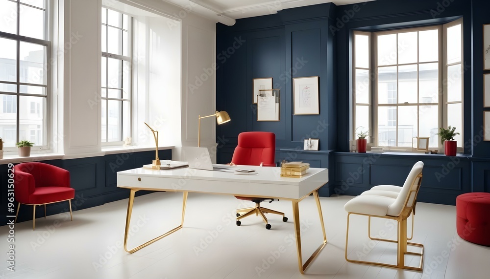 Photo interior modern design room 3d illustration Photo interior modern design room 3d illustration
